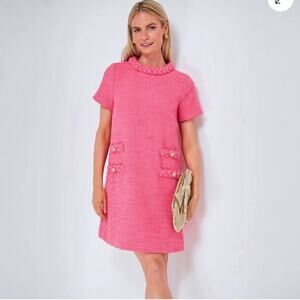 Tuckernuck Vibrant Pink Textured Dress